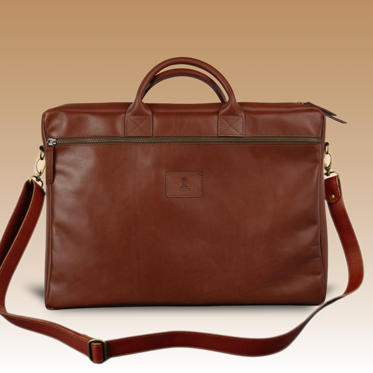 Caballo-Laptoptasche aus Leder